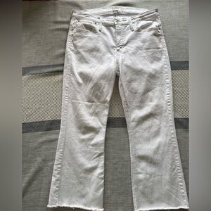 ⭐️⭐️⭐️J.Crew 9” Billie Demi Boot Crop Jeans – White – Size 33 – $14 Special
